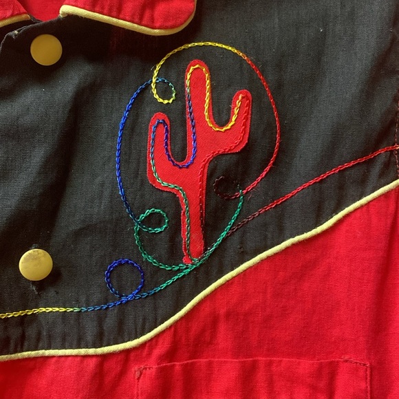 60s Tom Thumb Western Shirt 8 Vintage - Picture 6 of 9